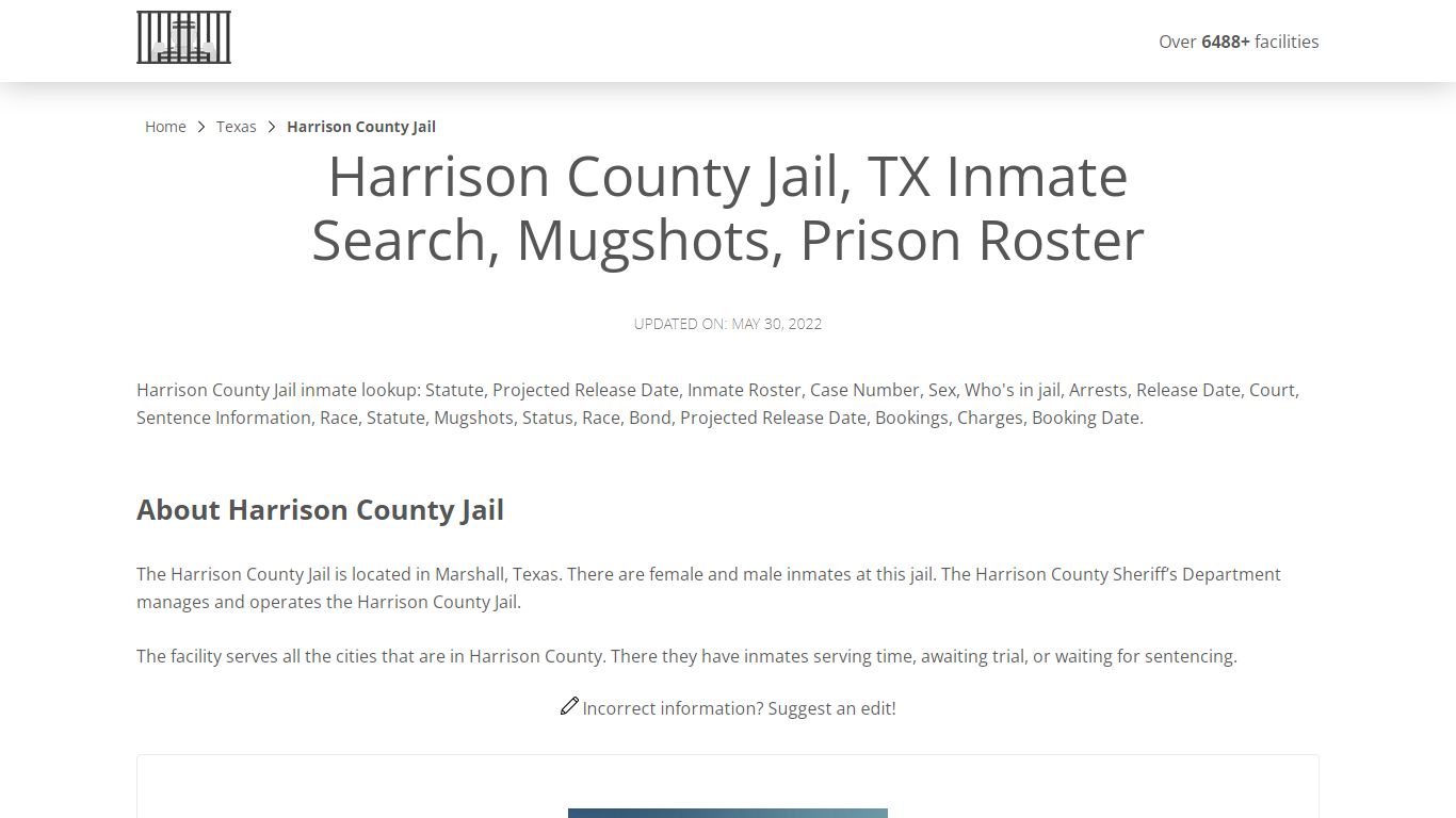 Harrison County Jail, TX Inmate Search, Mugshots, Prison ...