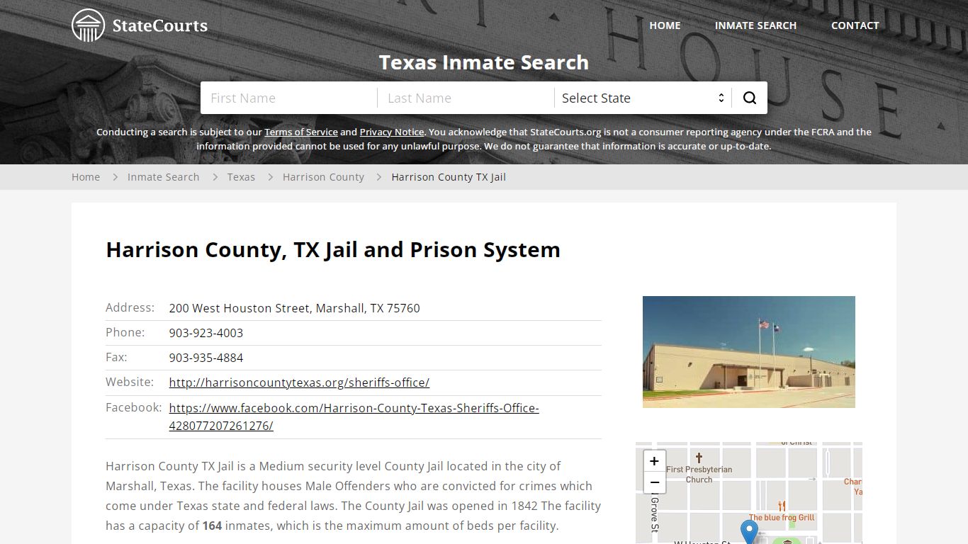 Harrison County TX Jail Inmate Records Search, Texas ...